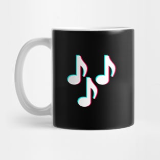 TikTok Music Notes White Mug